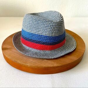 Carter’s straw fedora red white and blue 2-4T